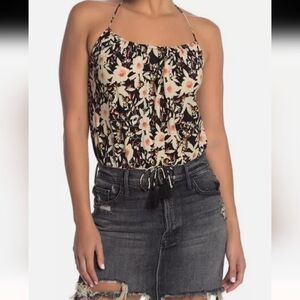 Free people | floral halter bodysuit